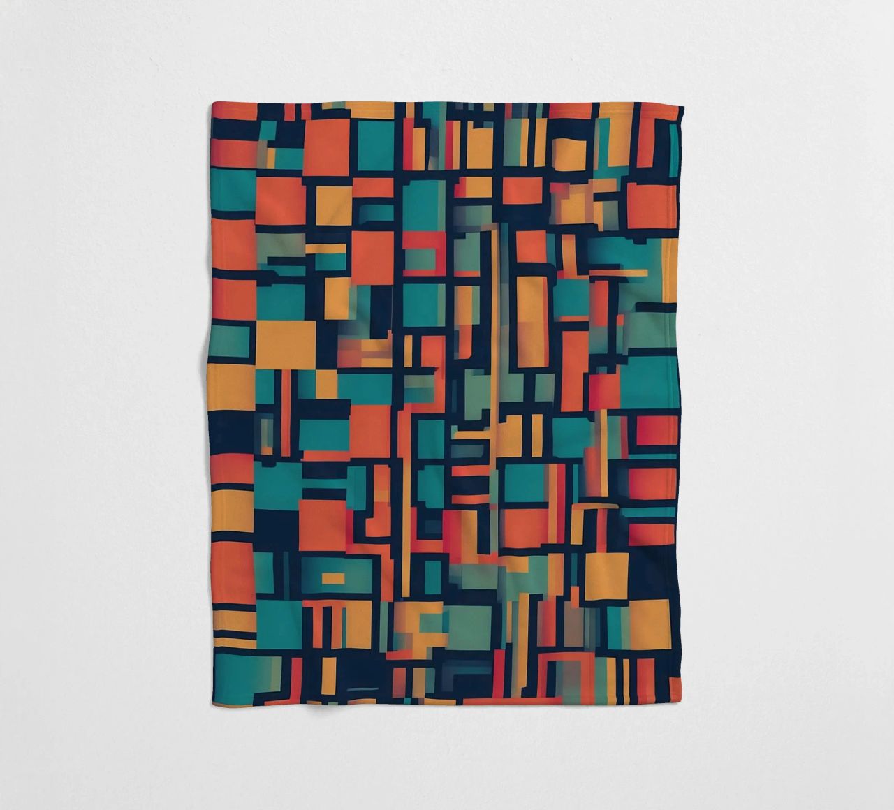 Paths | Geometric Abstract Art coperta in pile da Pantheon Studio