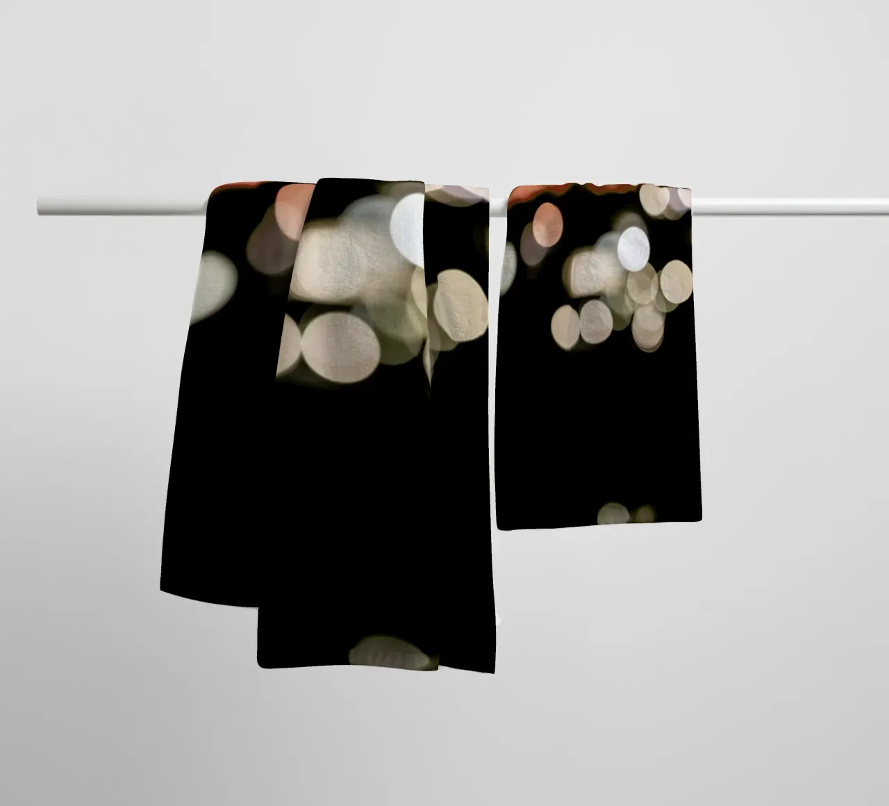 Dancing Lights badhanddoek van Shot By Clint