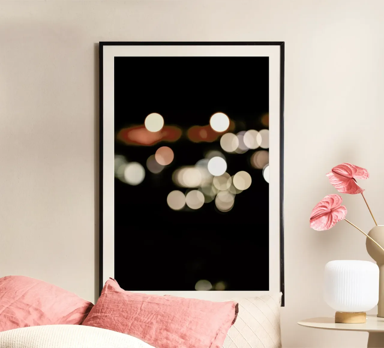 Dancing Lights poster con marco de aluminio de Shot By Clint