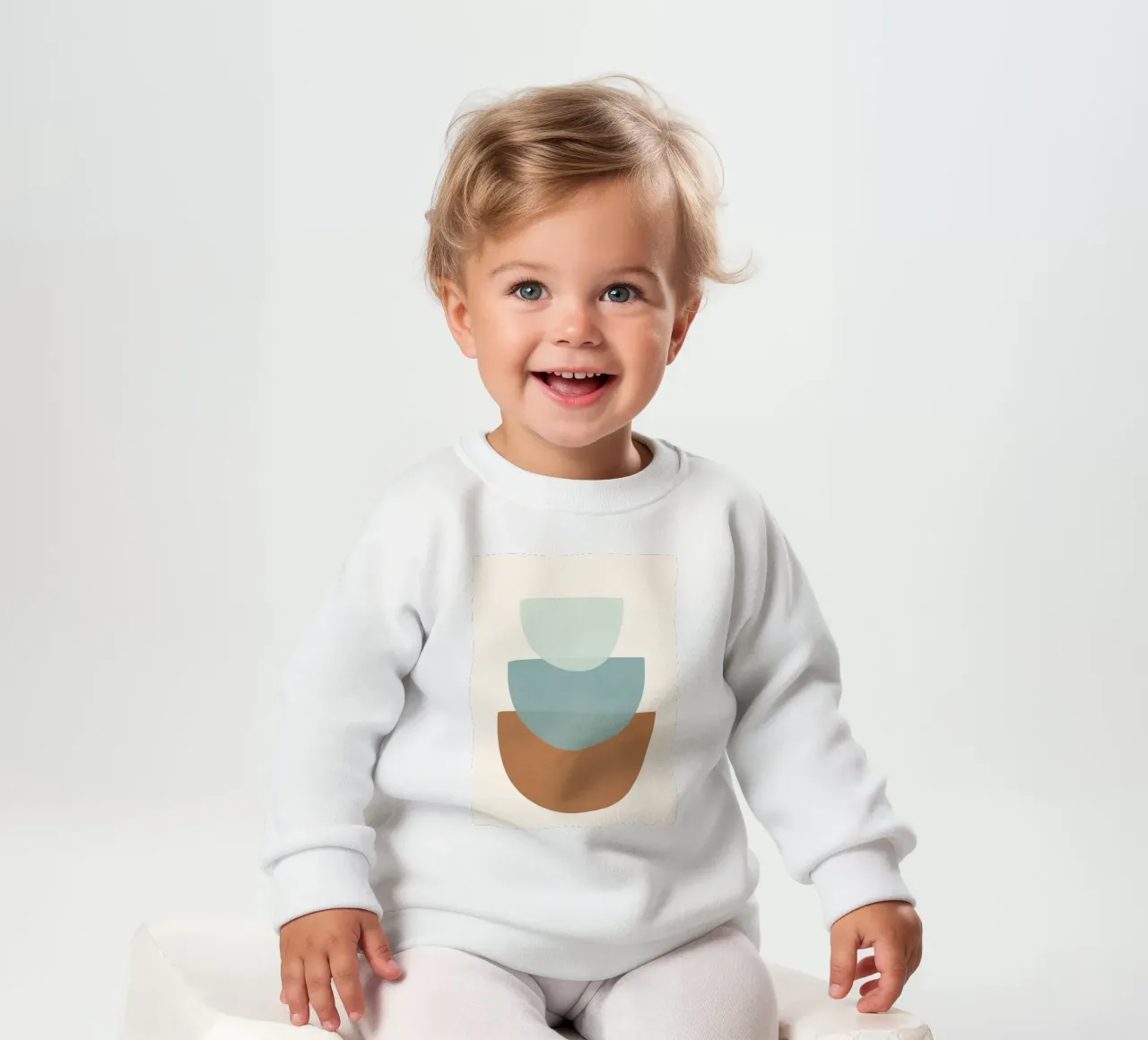 Azzurro Shapes No.1 Baby Sweatshirt von cityart
