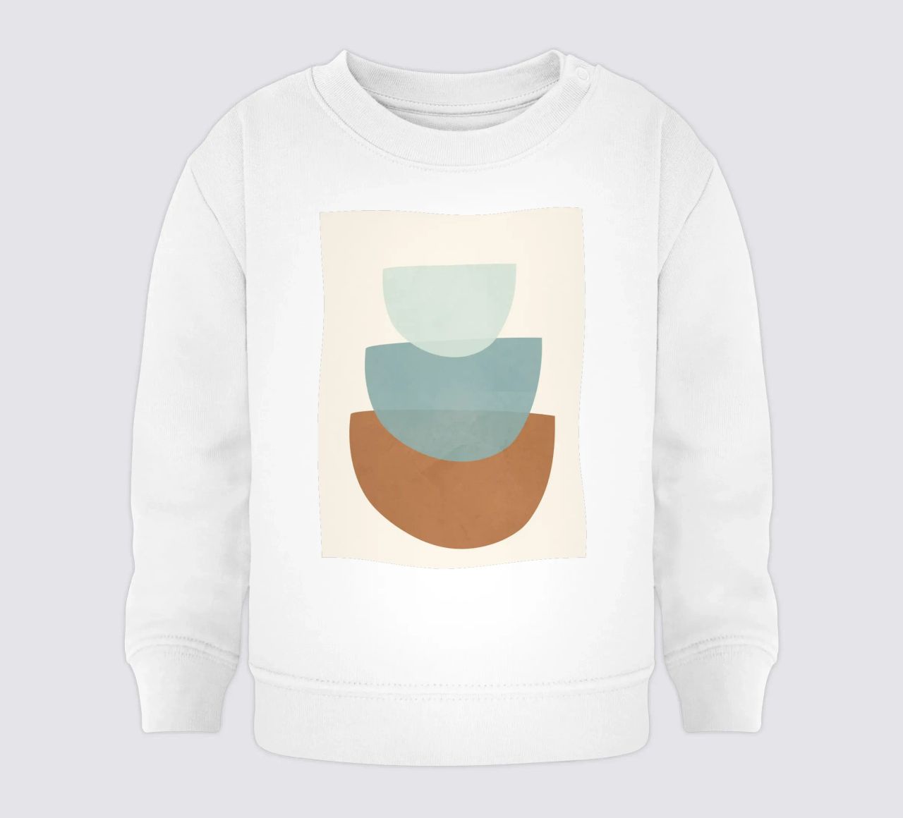 Azzurro Shapes No.1 felpa neonato da cityart