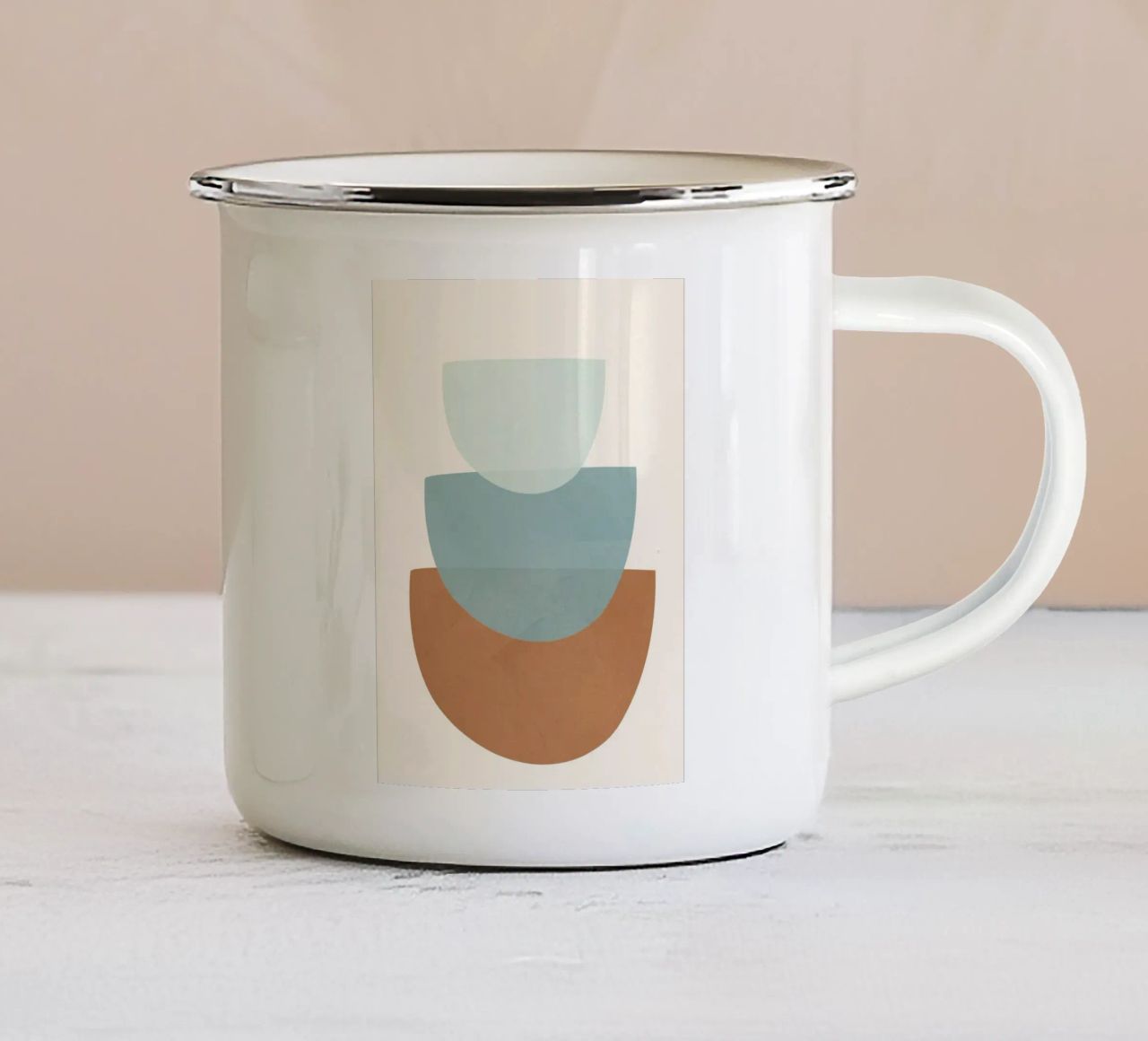 Azzurro Shapes No.1 tazza in smalto da cityart