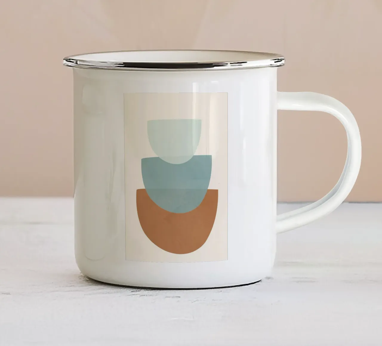Azzurro Shapes No.1 taza de esmalte de cityart