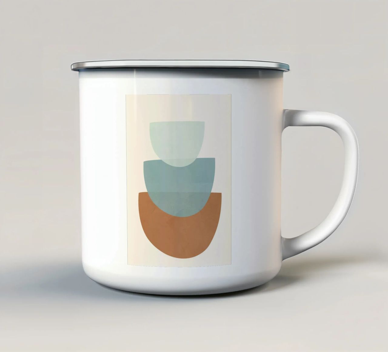 Azzurro Shapes No.1 tazza in smalto da cityart