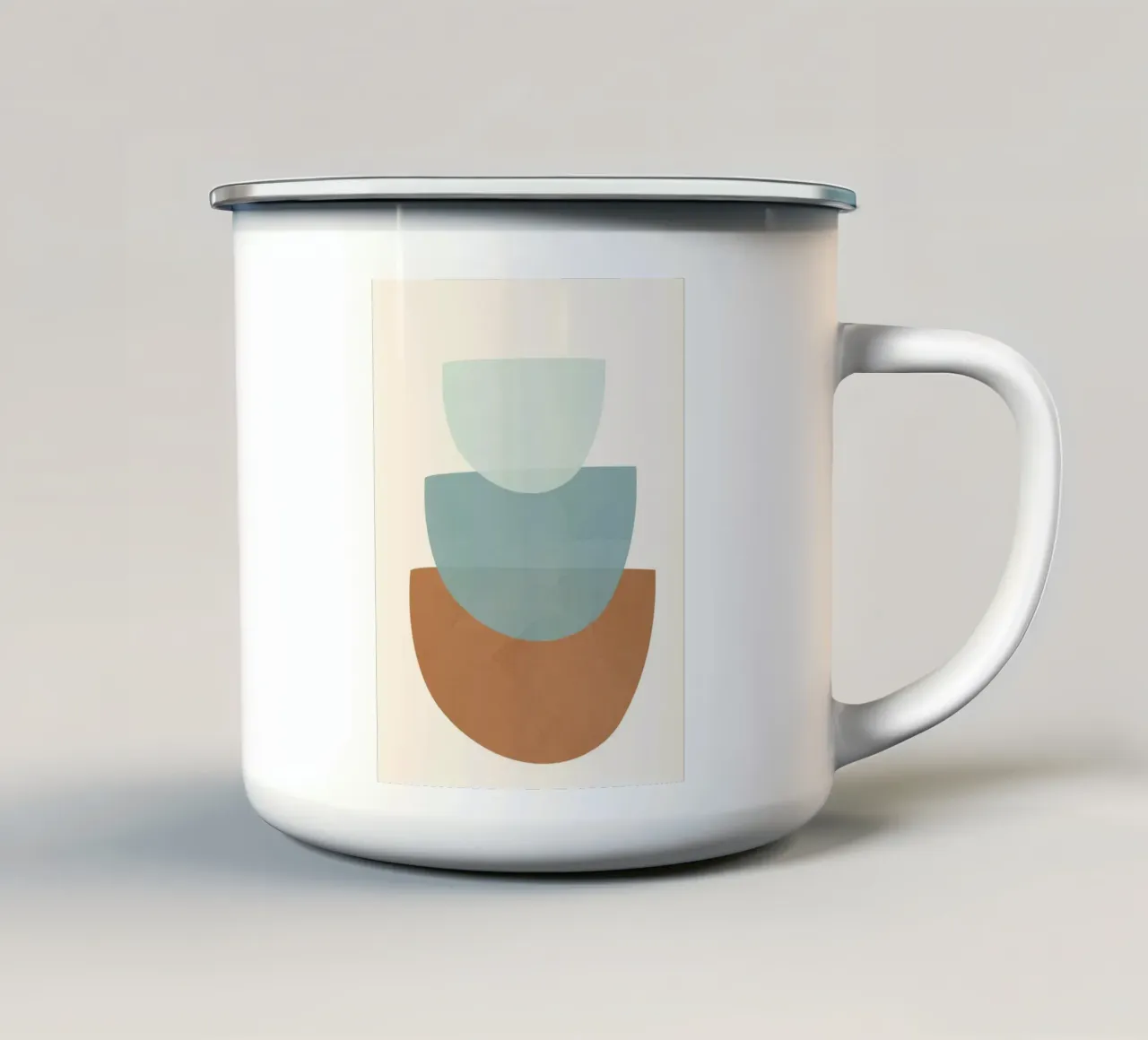 Azzurro Shapes No.1 taza de esmalte de cityart