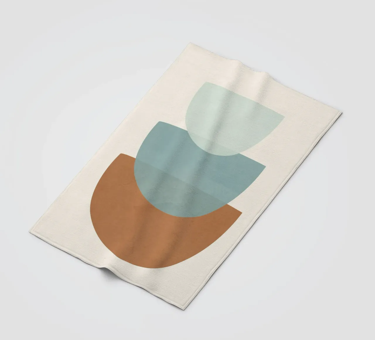 Azzurro Shapes No.1 coperta in pile da cityart