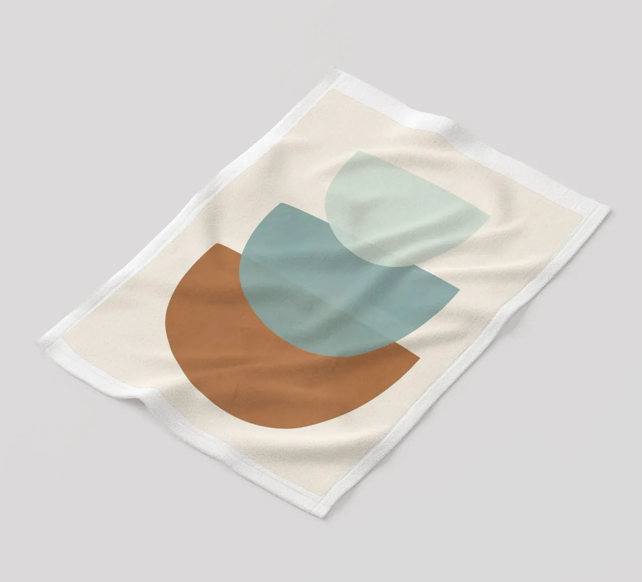 Azzurro Shapes No.1 coperta in pile da cityart