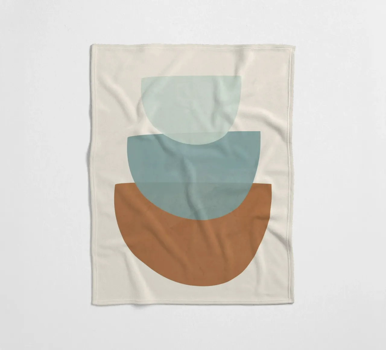 Azzurro Shapes No.1 coperta in pile da cityart