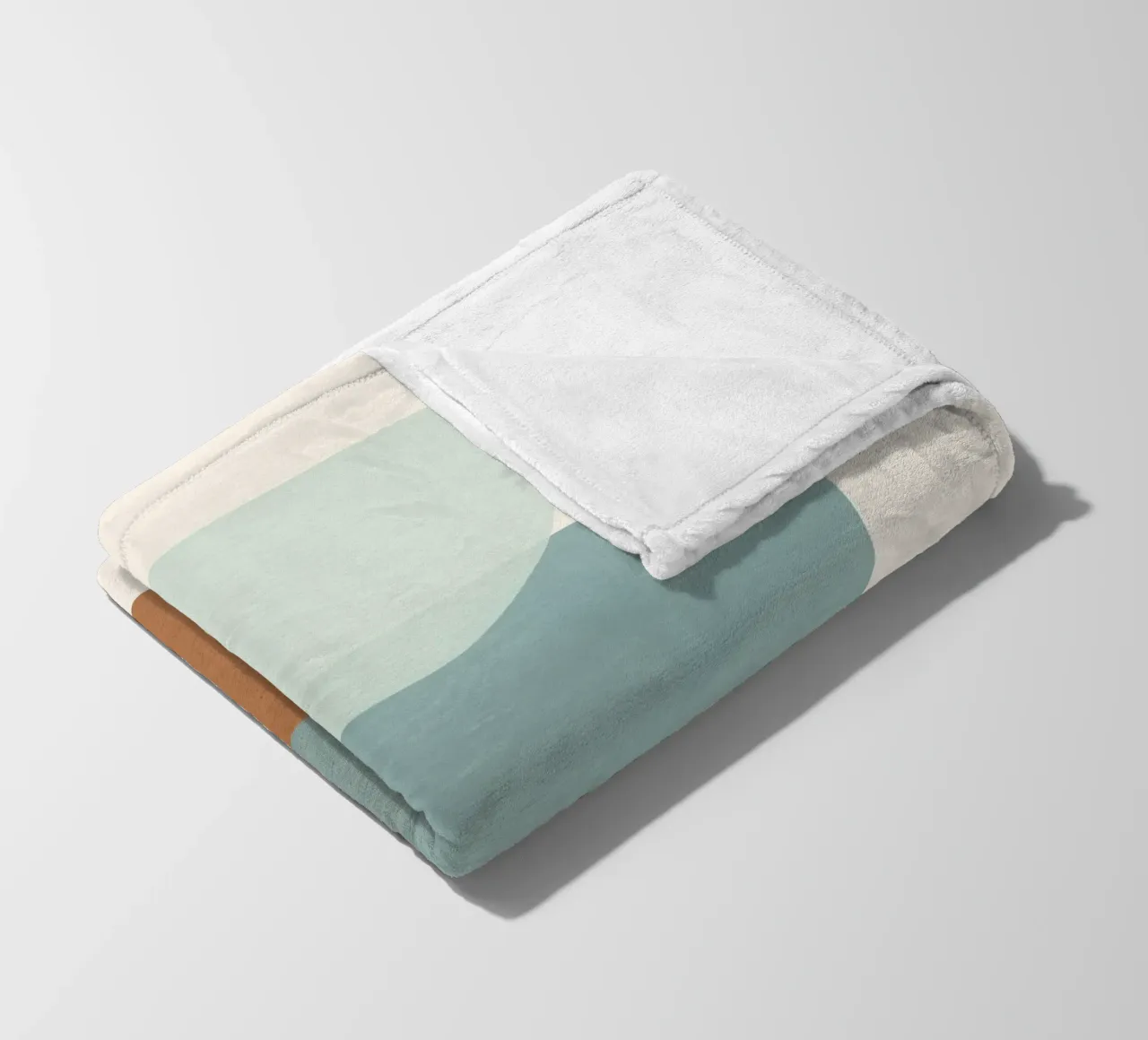 Azzurro Shapes No.1 coperta in pile da cityart