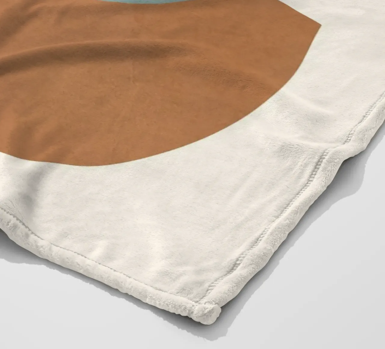 Azzurro Shapes No.1 coperta in pile da cityart