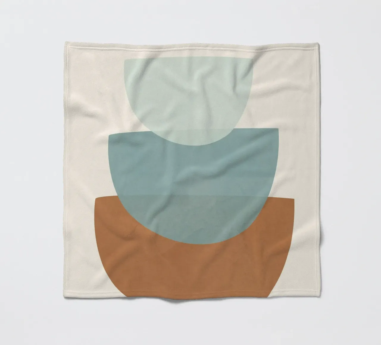 Azzurro Shapes No.1 coperta in pile da cityart