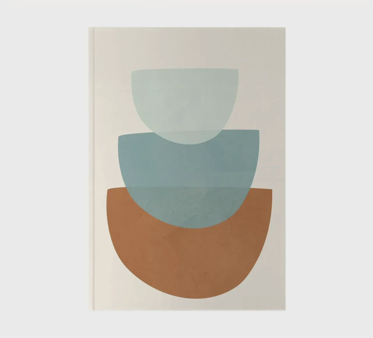 Azzurro Shapes No.1 notebook by cityart