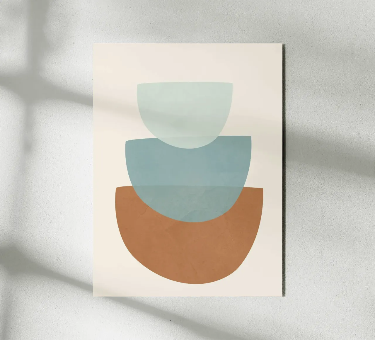 Azzurro Shapes No.1 alluminio dibond da cityart