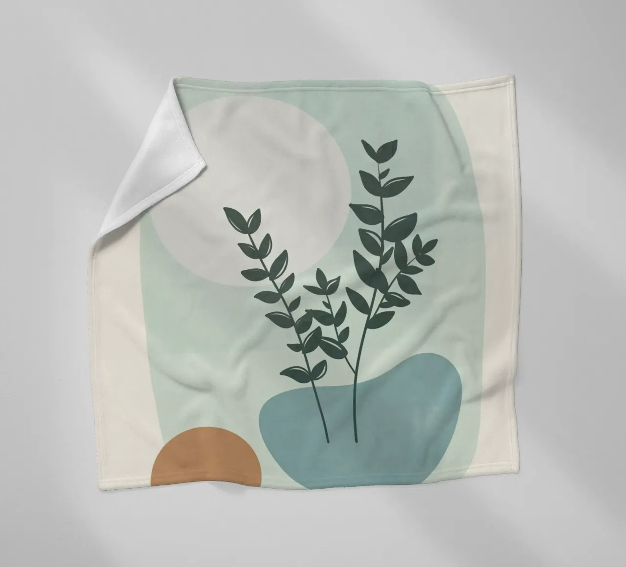 Azzurro Shapes No.2 coperta in pile da cityart