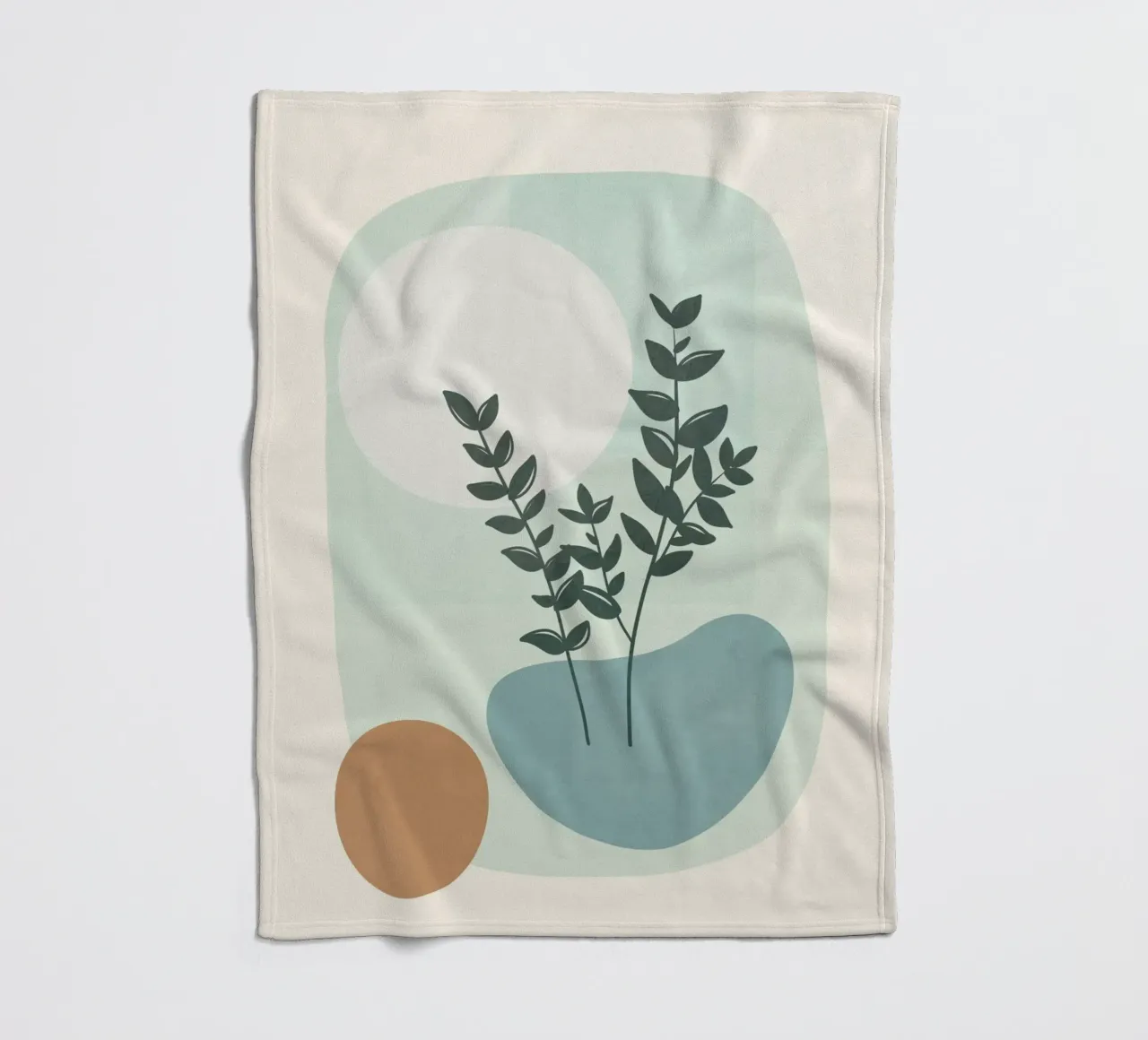 Azzurro Shapes No.2 coperta in pile da cityart