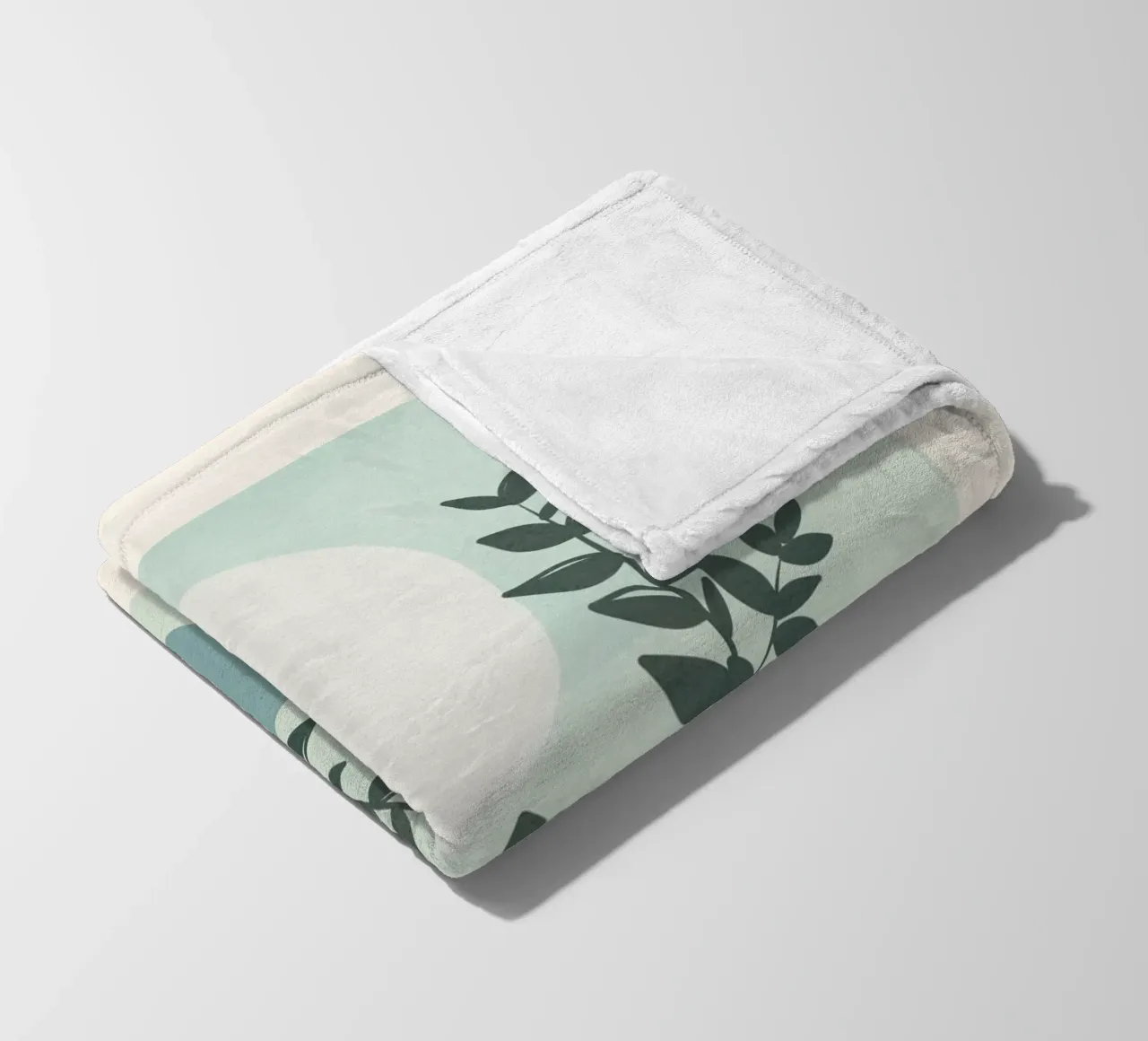 Azzurro Shapes No.2 coperta in pile da cityart