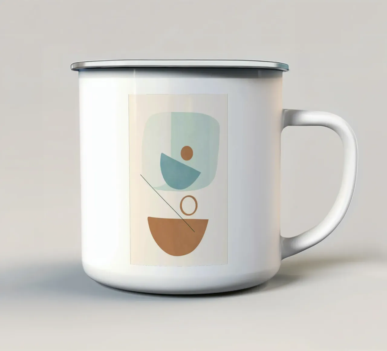 Azzurro Shapes No.3 tazza in smalto da cityart