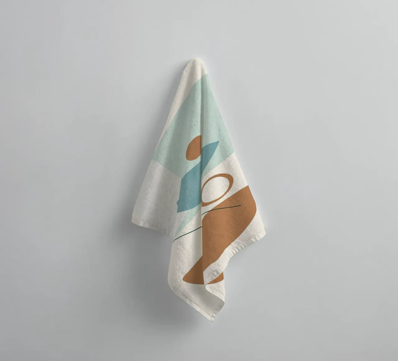 Azzurro Shapes No.3 asciugamano da bagno da cityart