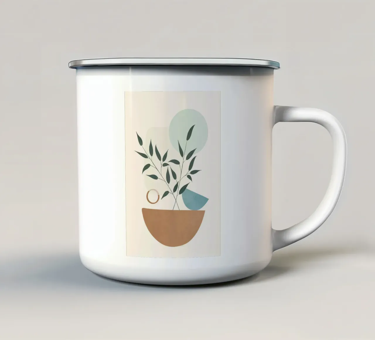 Azzurro Shapes No.4 tazza in smalto da cityart