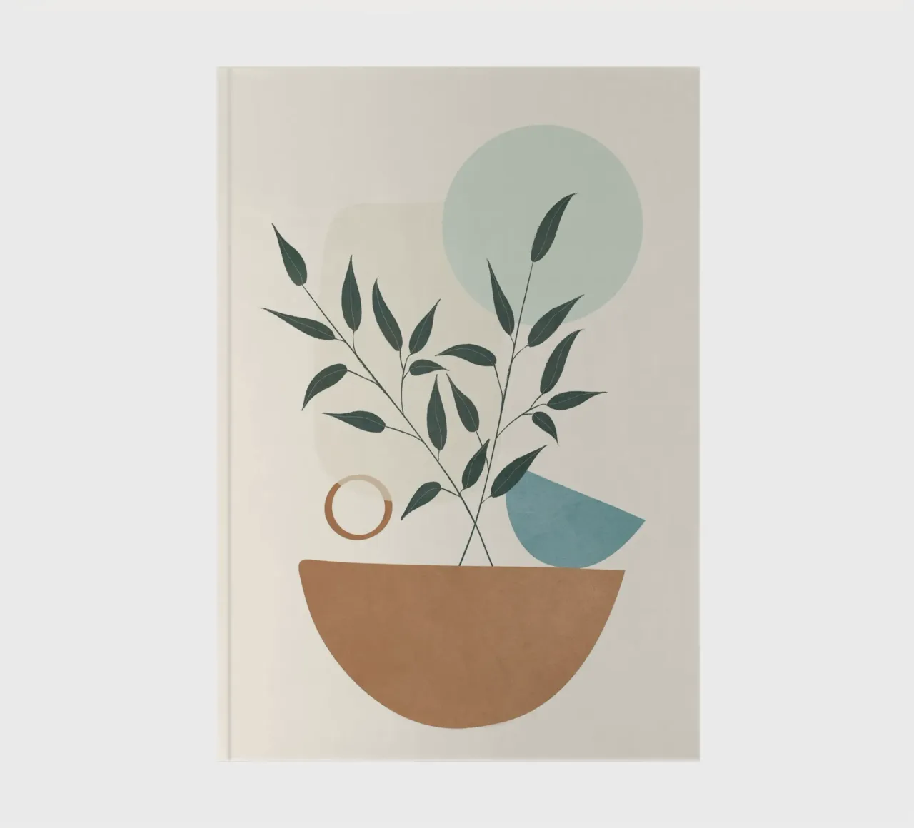 Azzurro Shapes No.4 notebook by cityart