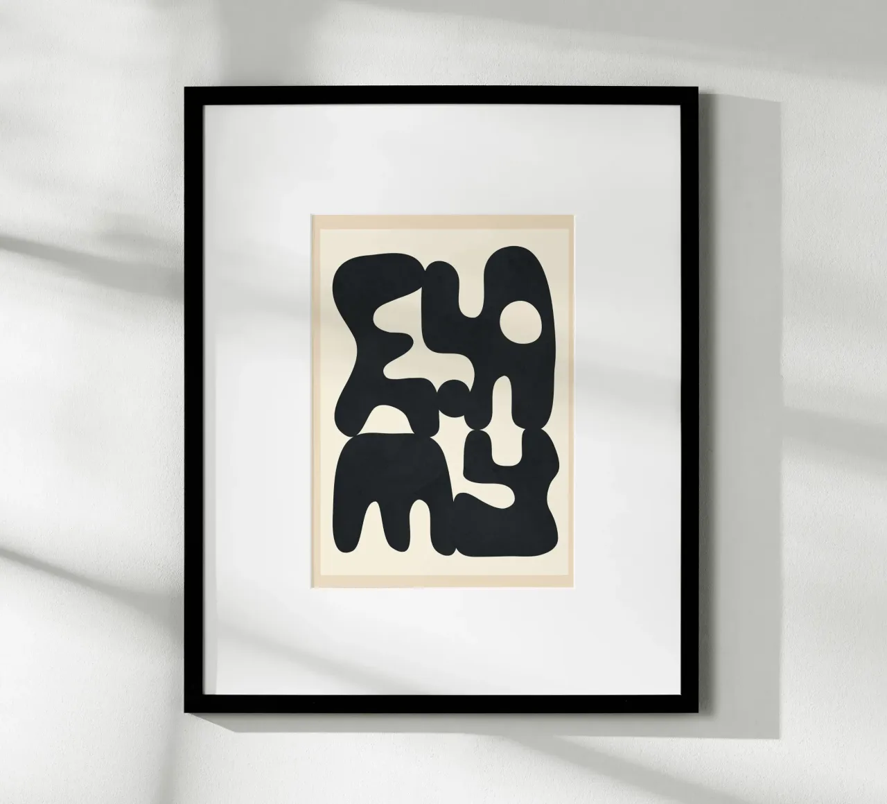 Modern Abstract Art 88 poster con telaio in legno da cityart