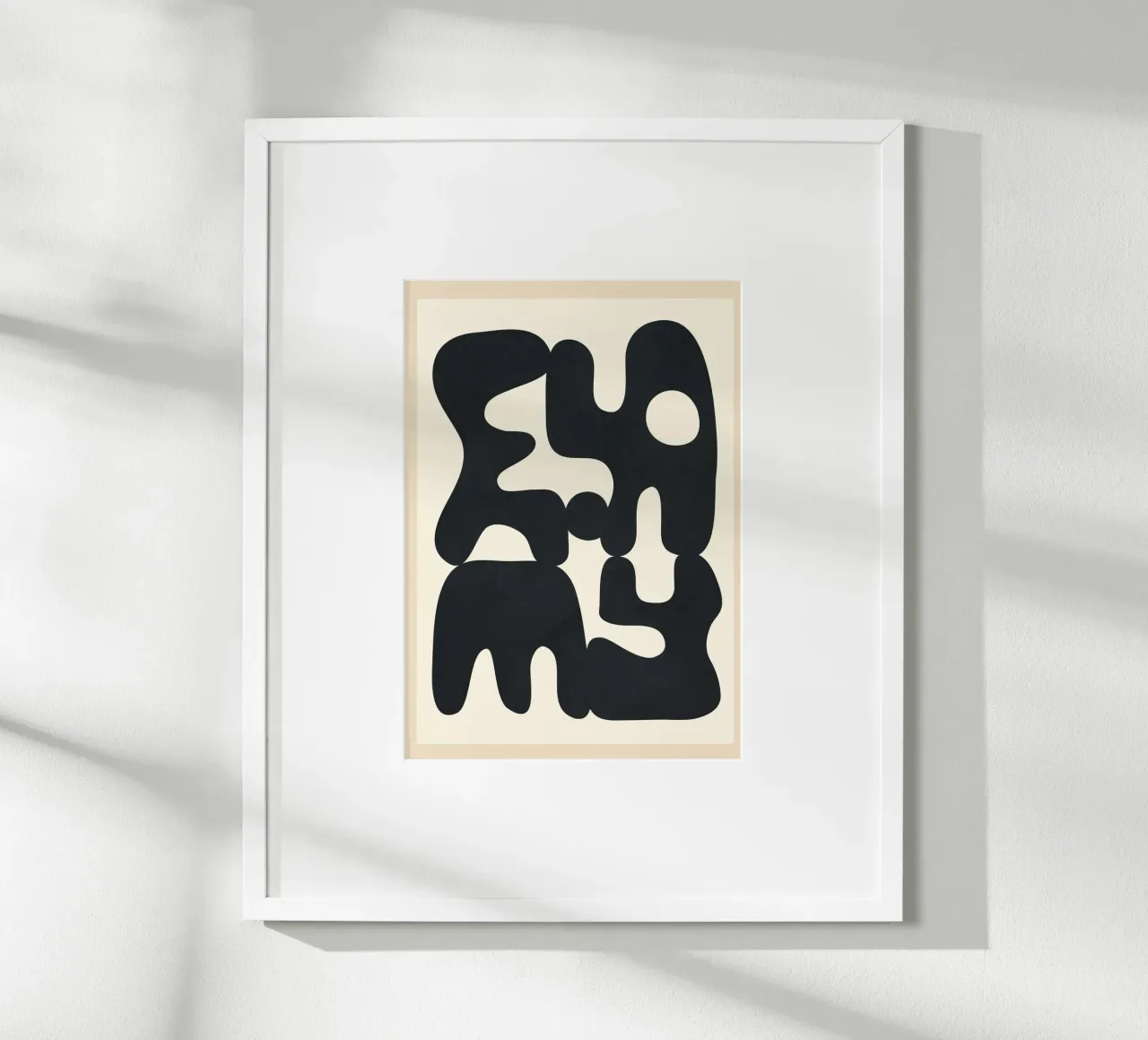 Modern Abstract Art 88 poster con telaio in legno da cityart