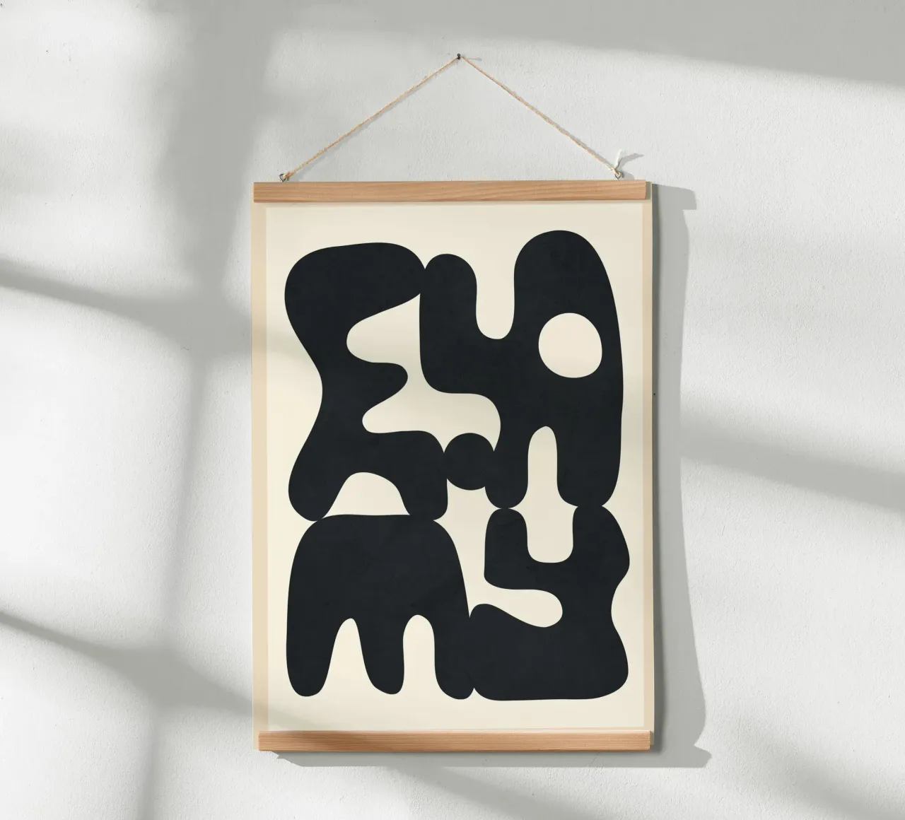 Modern Abstract Art 88 poster con telaio in legno da cityart
