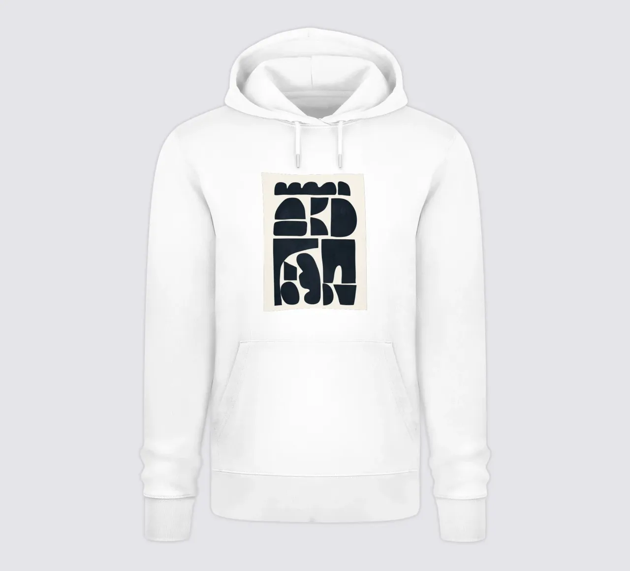Modern Abstract Shapes 28 felpa con cappuccio da cityart
