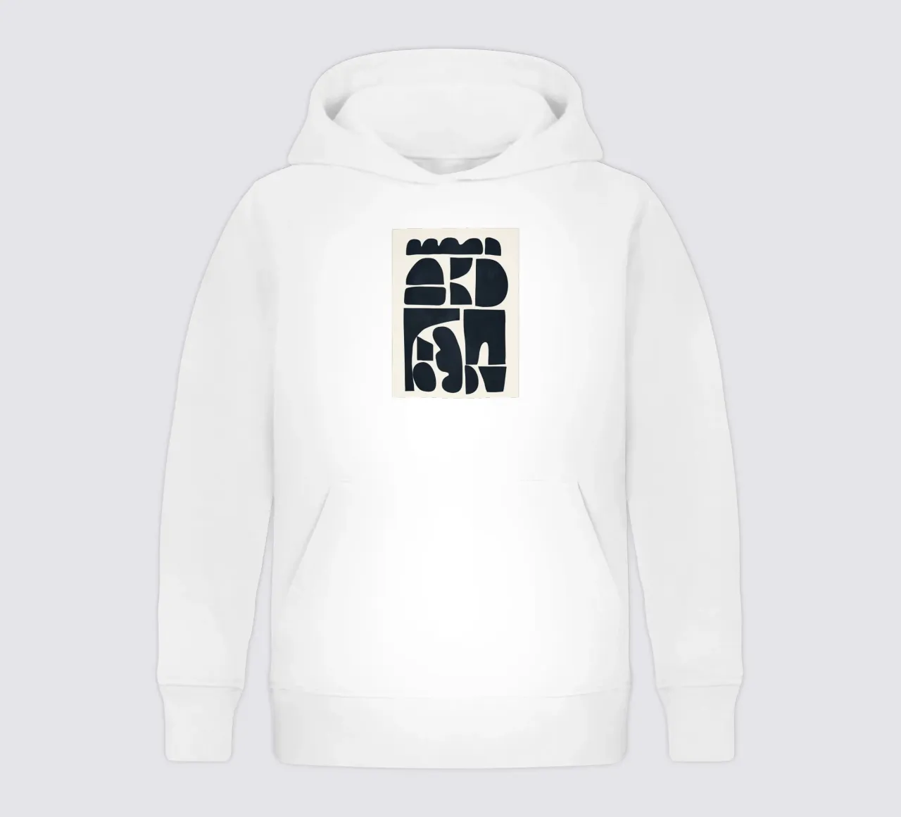 Modern Abstract Shapes 28 felpa bambino con cappuccio da cityart