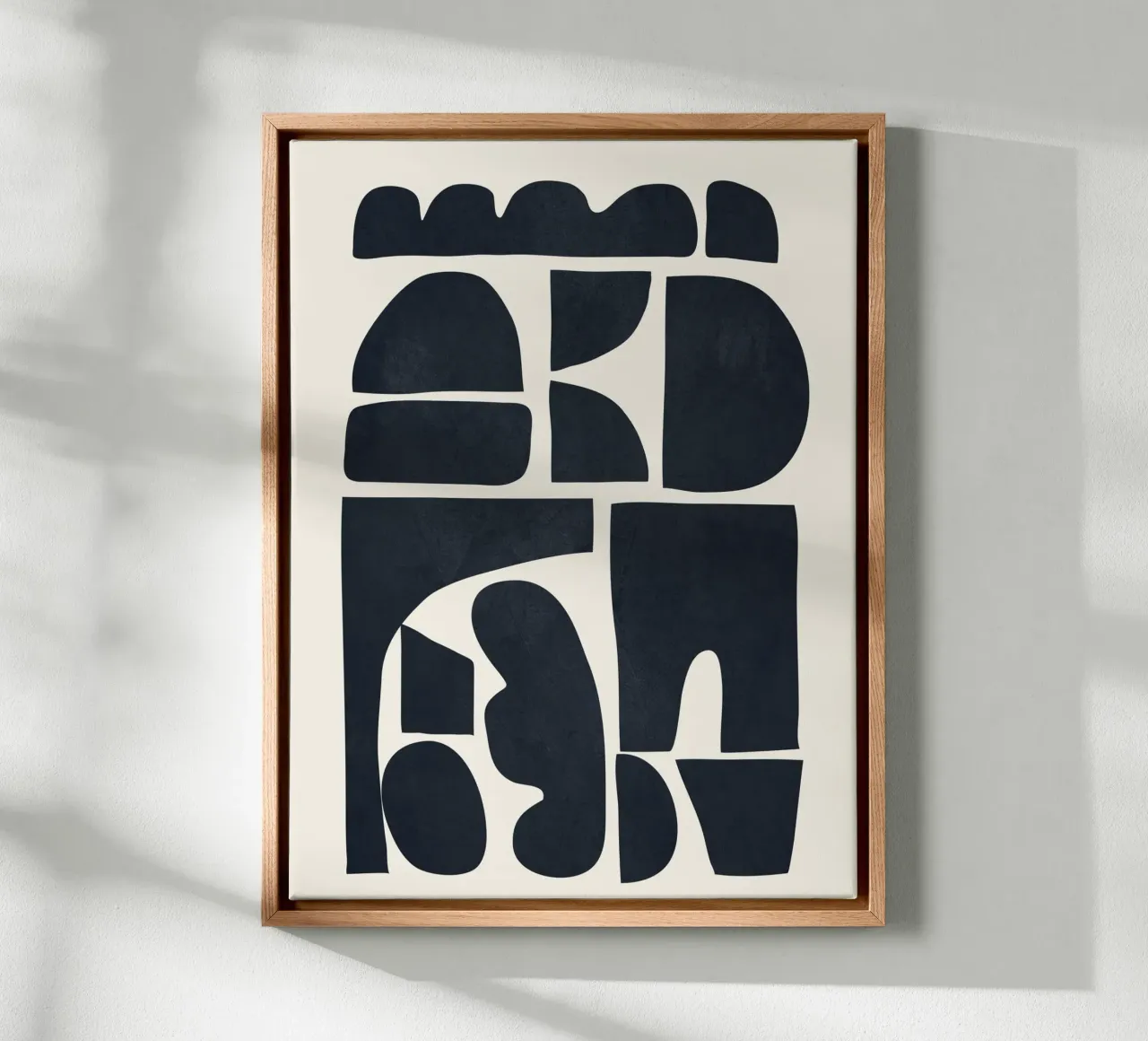 Modern Abstract Shapes 28 canvas met Baklijst van cityart