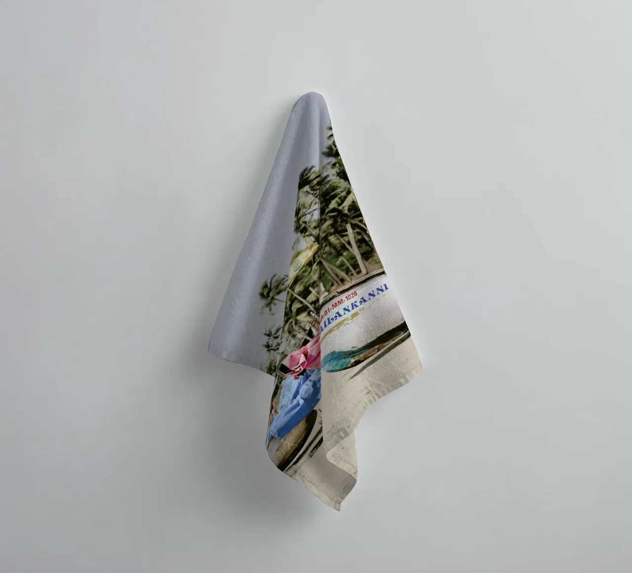 Boats Ashore towel by Victoria Frost