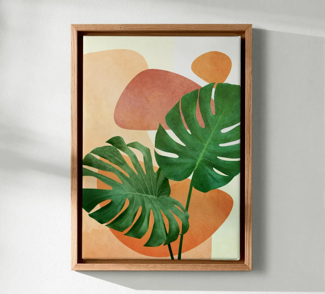 Monstera Leaves canvas by Flow Line