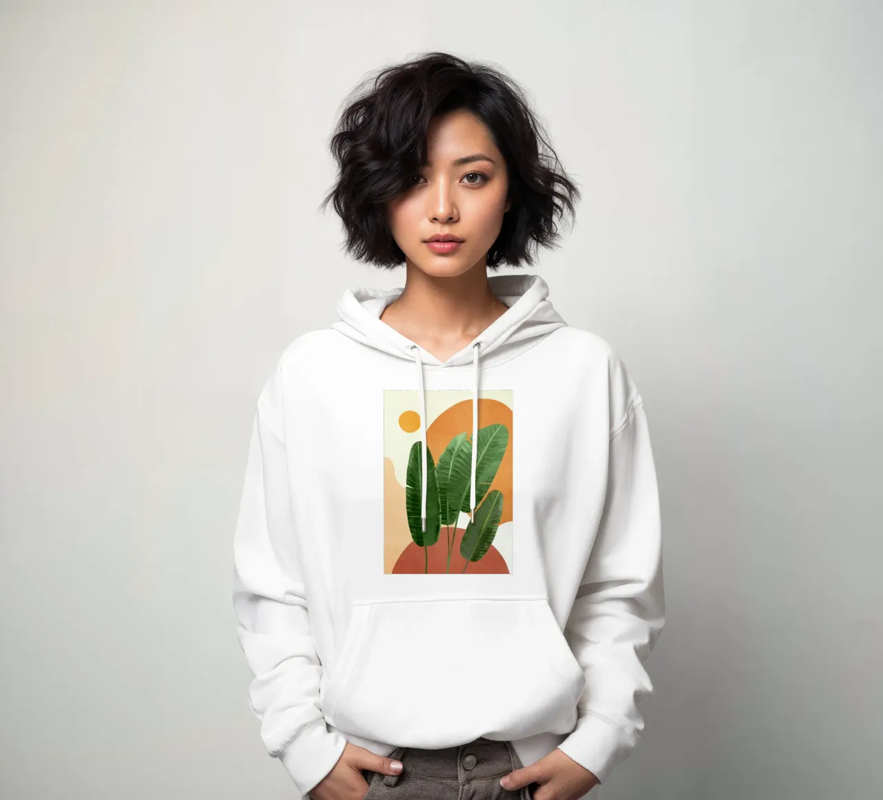 Banana Leaves hoodie by Flow Line