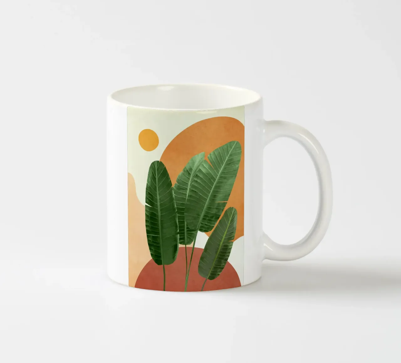 Banana Leaves tazza in ceramica da Flow Line