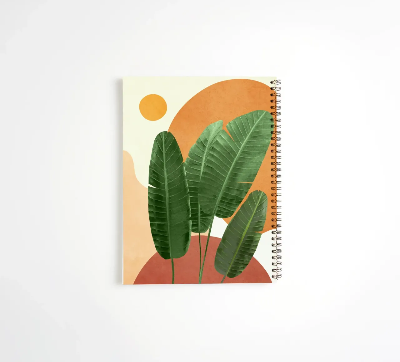 Banana Leaves spiral notebook by Flow Line