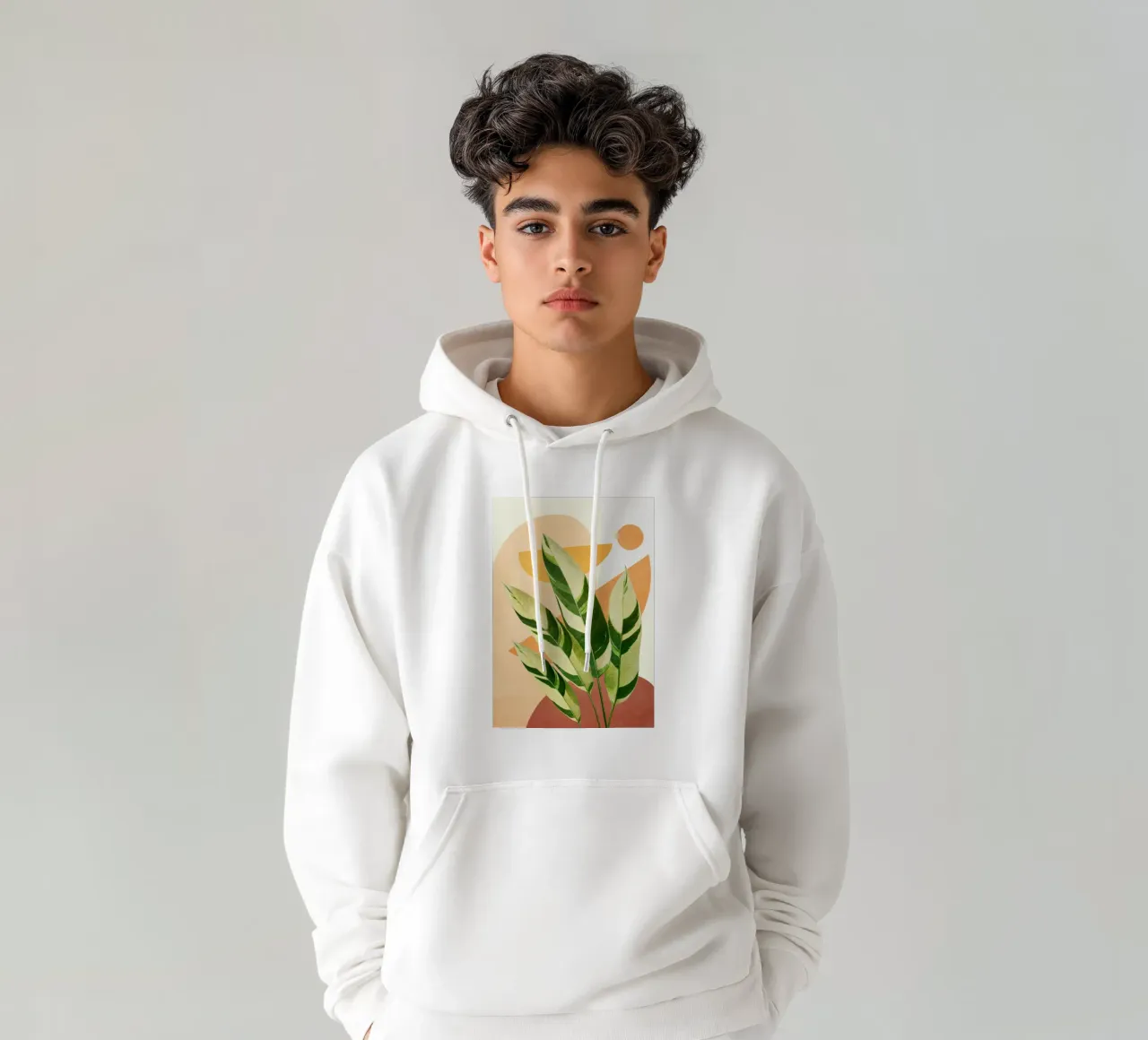 Summer Banana Leaves felpa con cappuccio da Flow Line