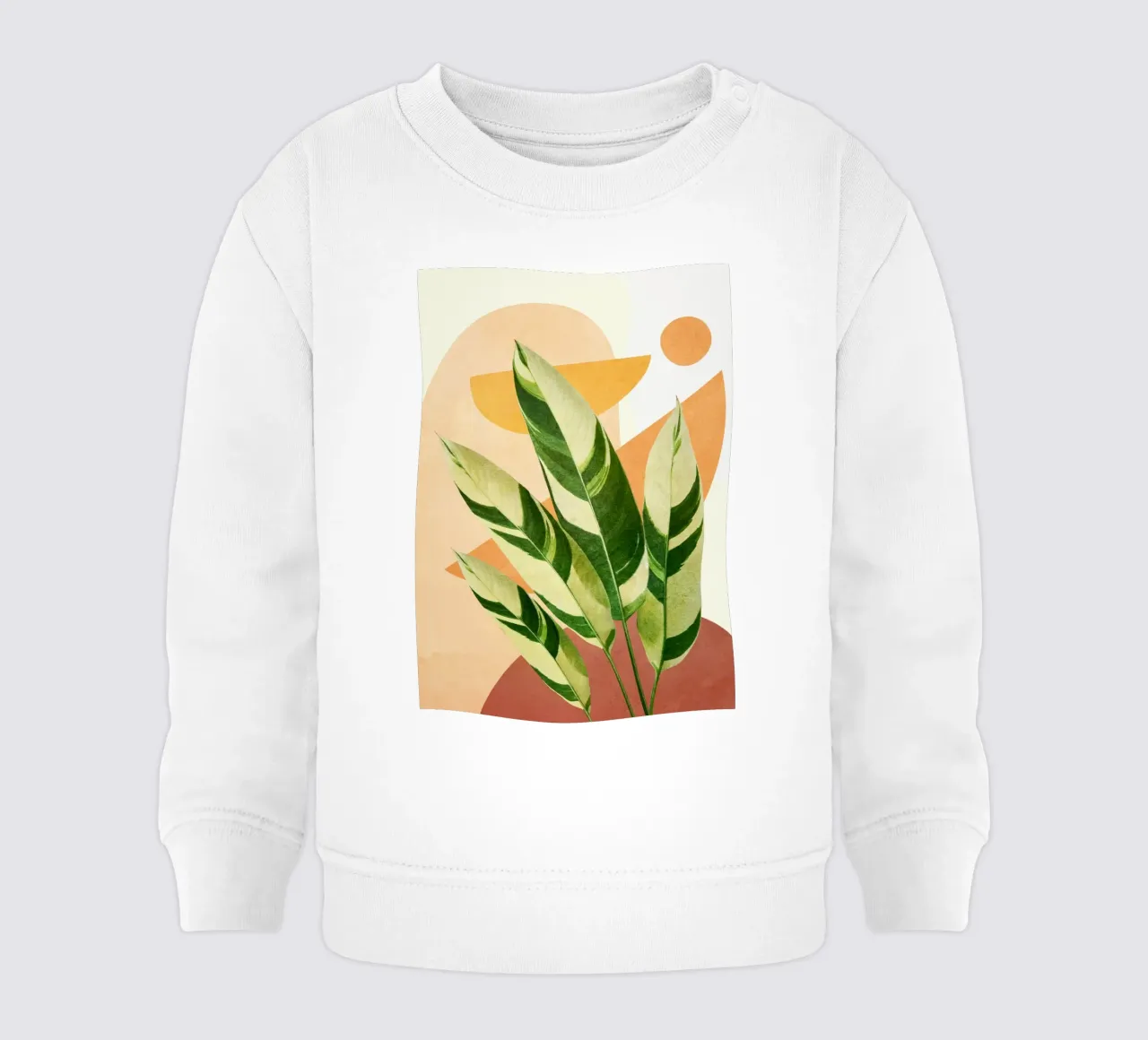 Summer Banana Leaves felpa neonato da Flow Line