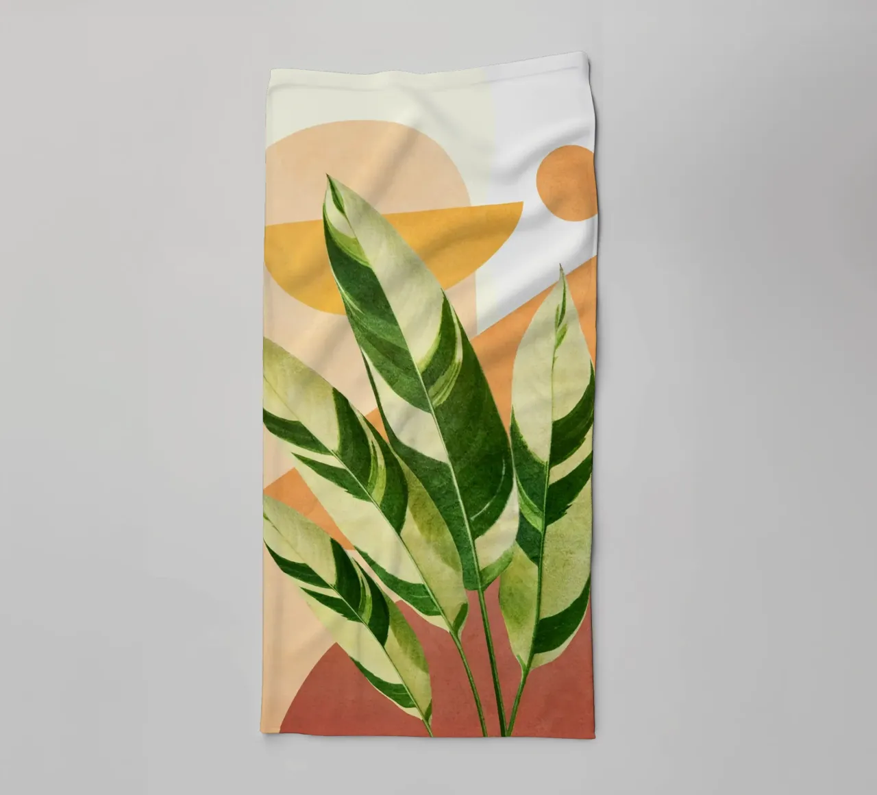 Summer Banana Leaves asciugamano da bagno da Flow Line