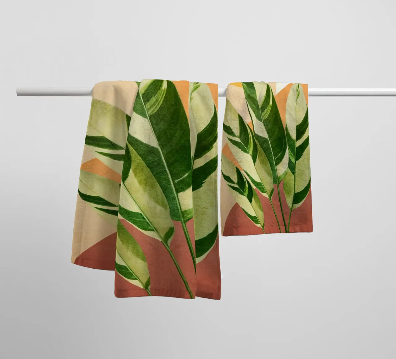Summer Banana Leaves asciugamano da bagno da Flow Line