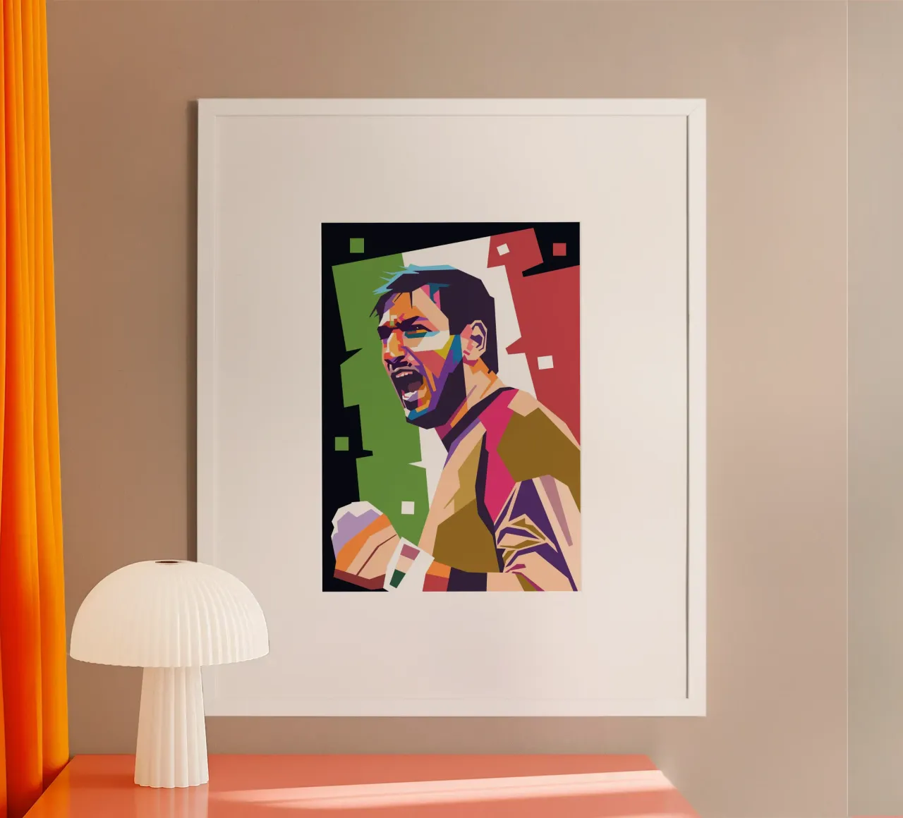Donnarumma icona del calcio poster con telaio in plastica da Hantamrata