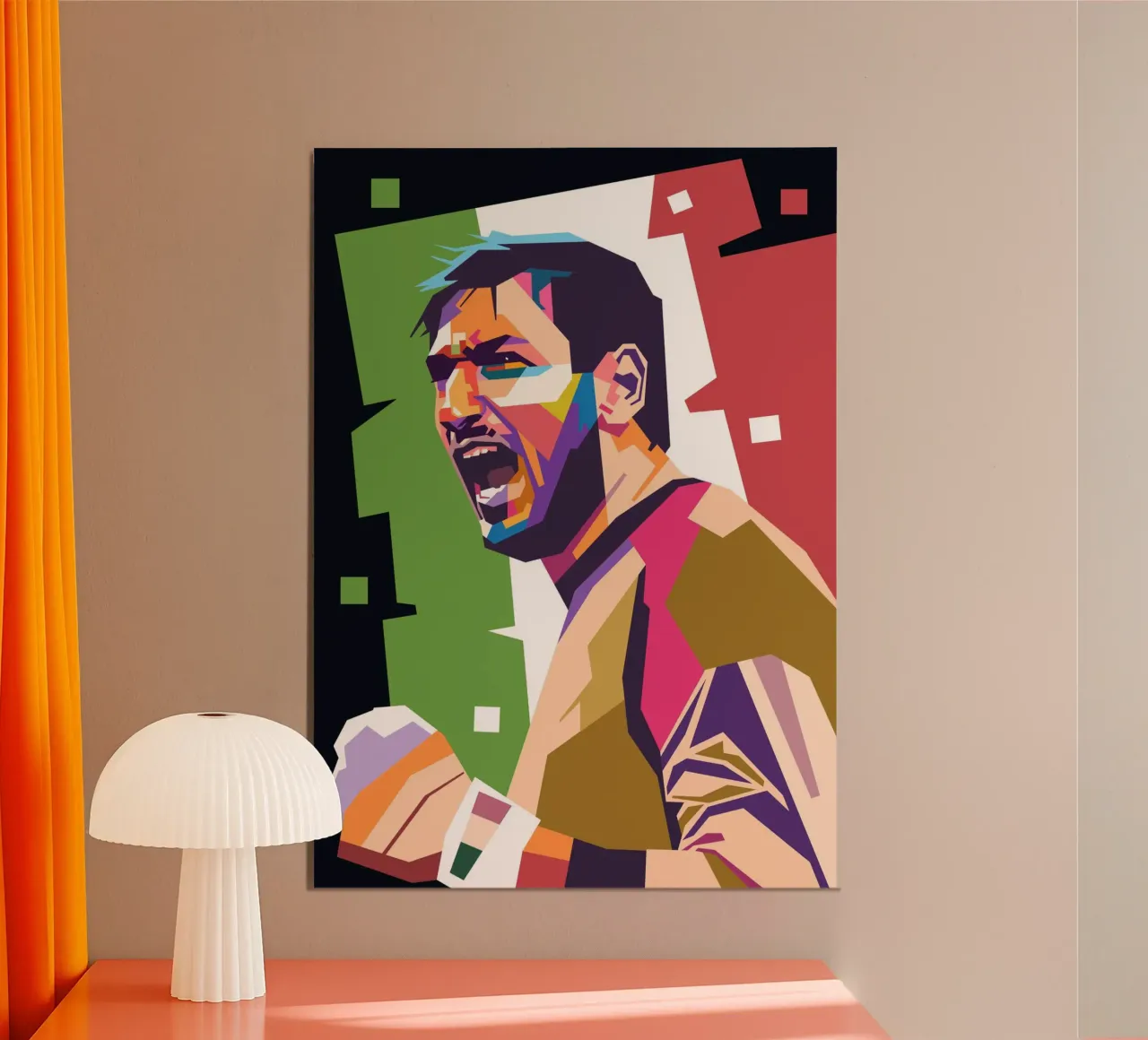 Donnarumma icona del calcio poster con telaio in plastica da Hantamrata