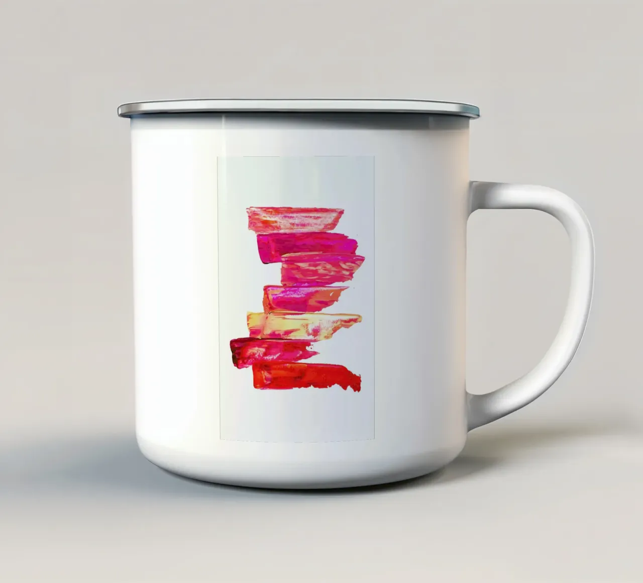 Aurora tazza in smalto da Babett Schultze