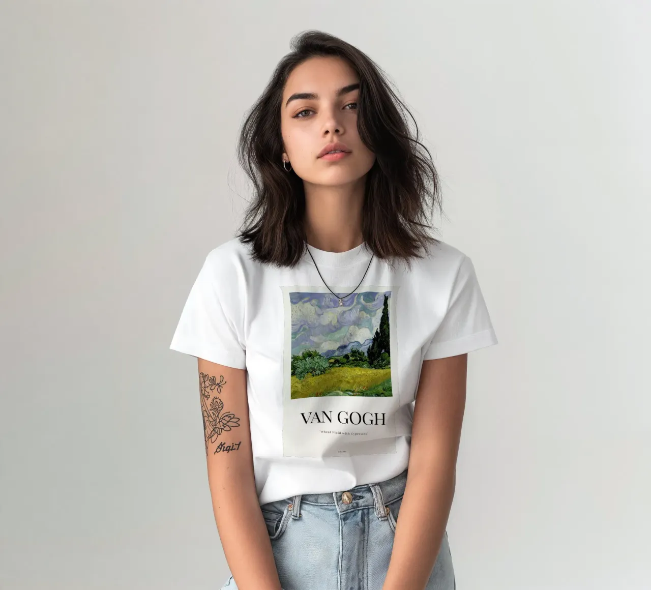 van Gogh - Wheat Field with Cypresses t-shirt da ARTOTHEK