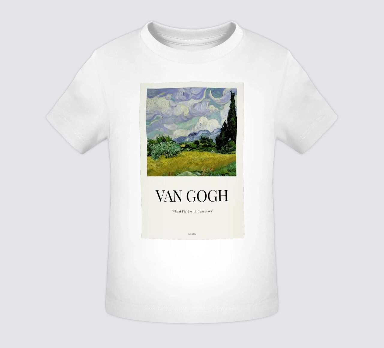 van Gogh - Wheat Field with Cypresses maglietta neonato da ARTOTHEK