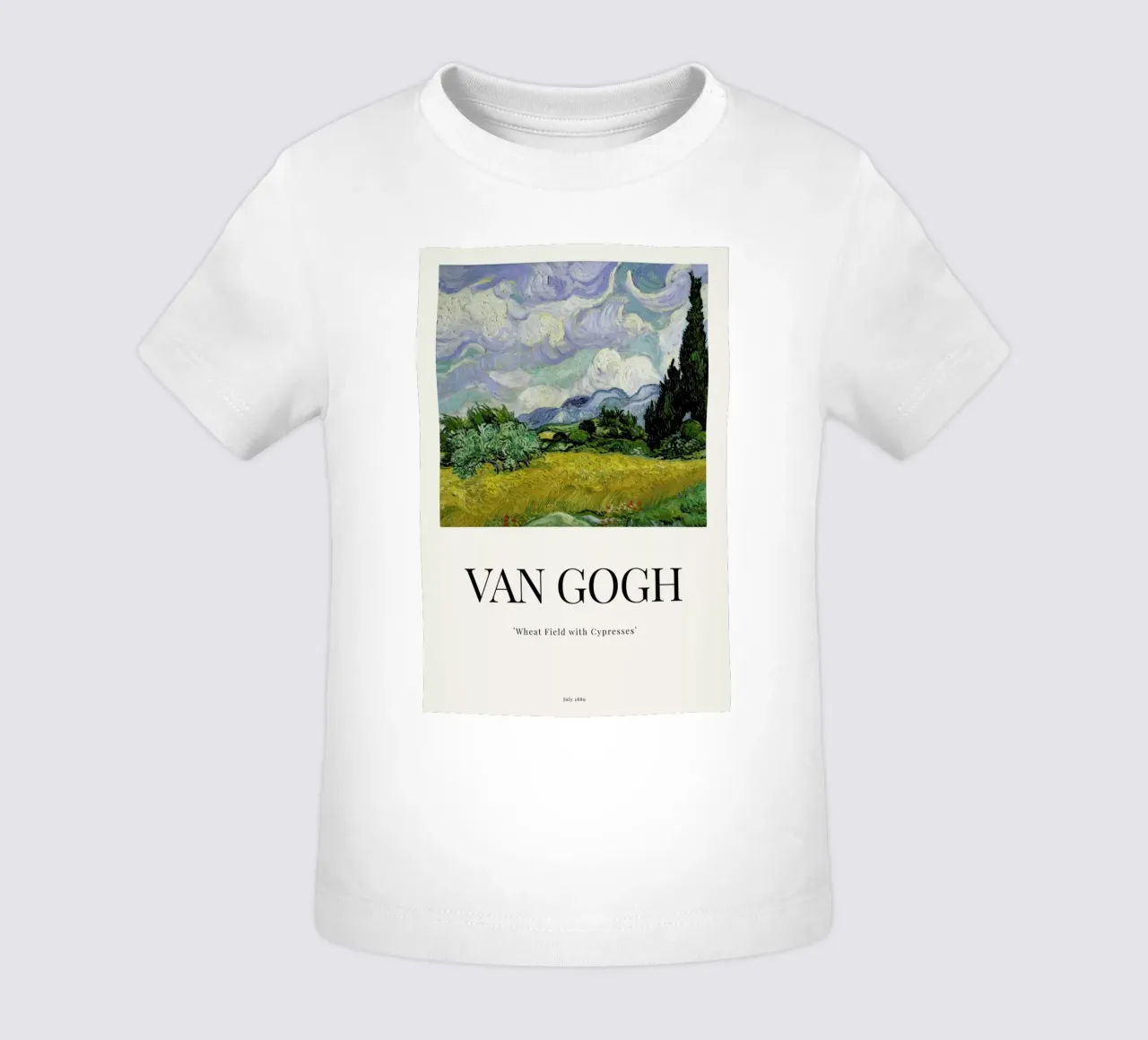van Gogh - Wheat Field with Cypresses camiseta de bebé de ARTOTHEK