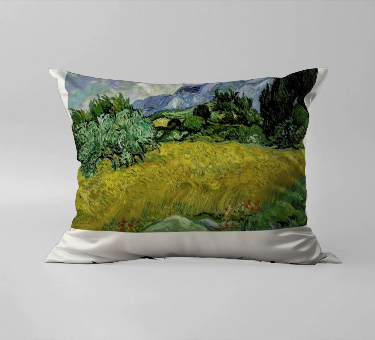 van Gogh - Wheat Field with Cypresses cuscino da ARTOTHEK