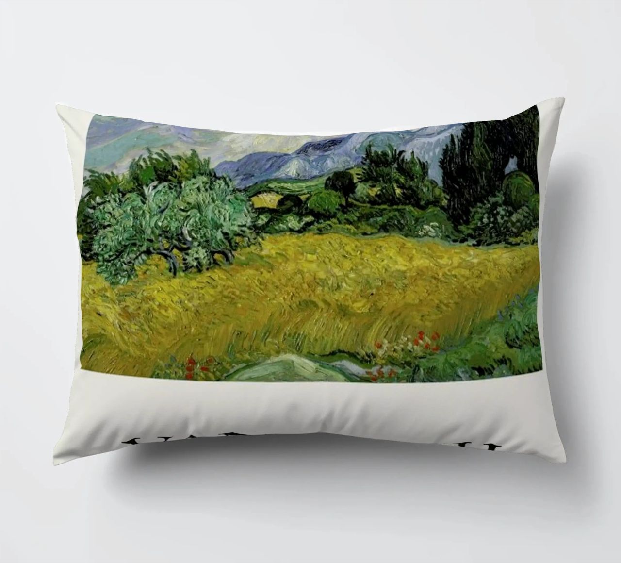 van Gogh - Wheat Field with Cypresses cuscino da ARTOTHEK
