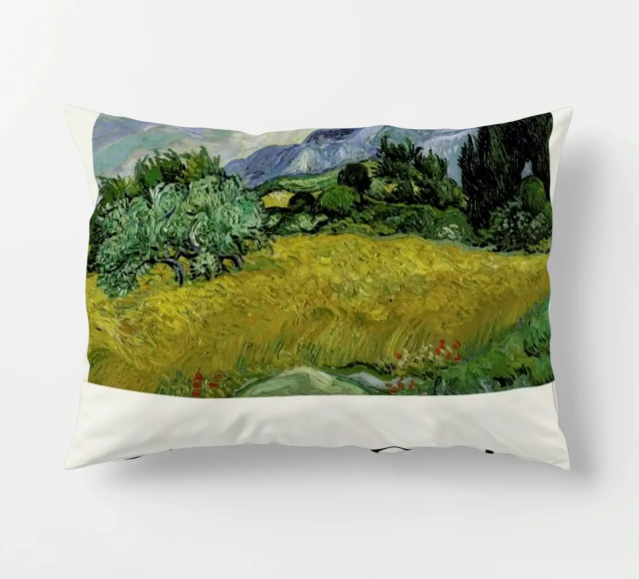 van Gogh - Wheat Field with Cypresses cojín de ARTOTHEK