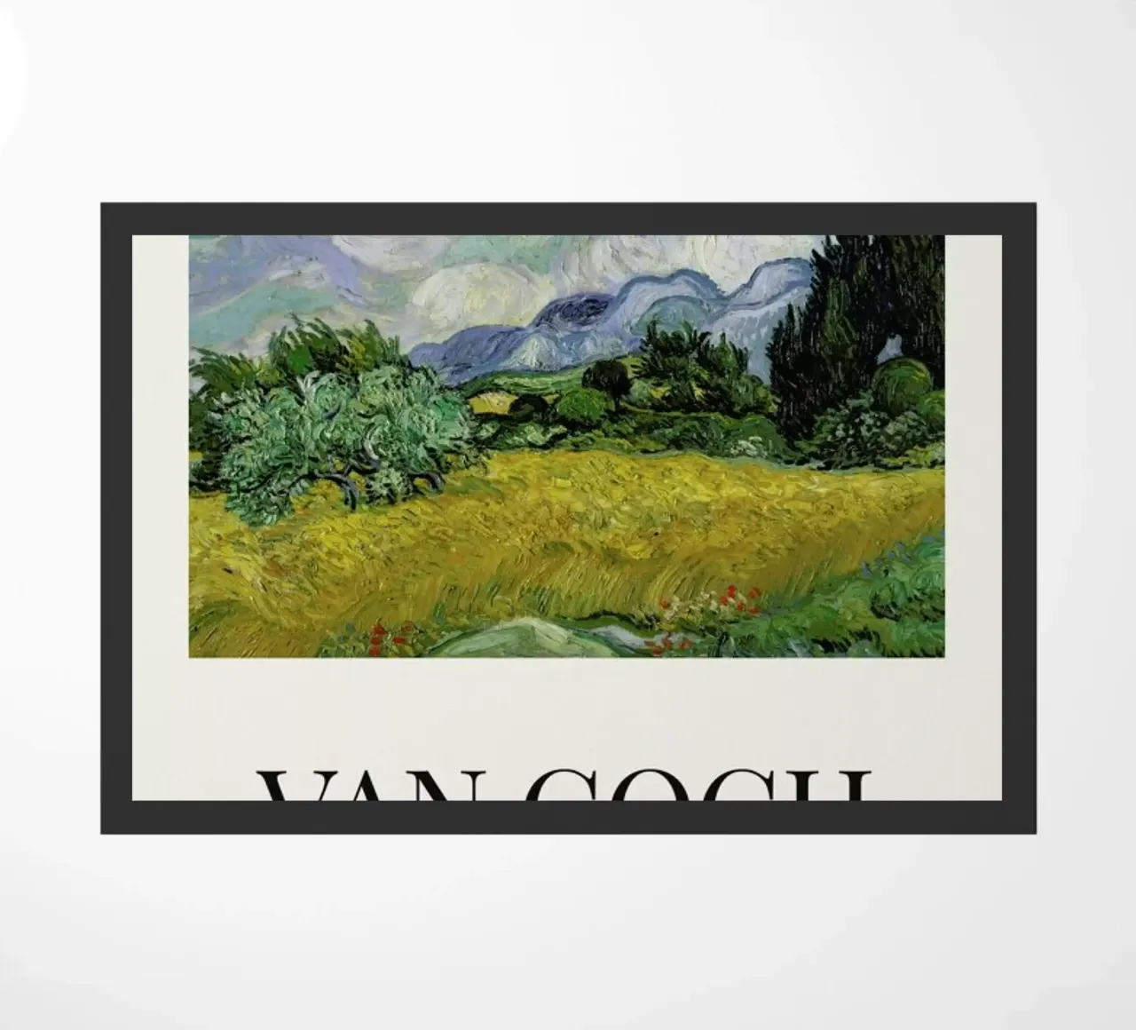 van Gogh - Wheat Field with Cypresses felpudo de ARTOTHEK