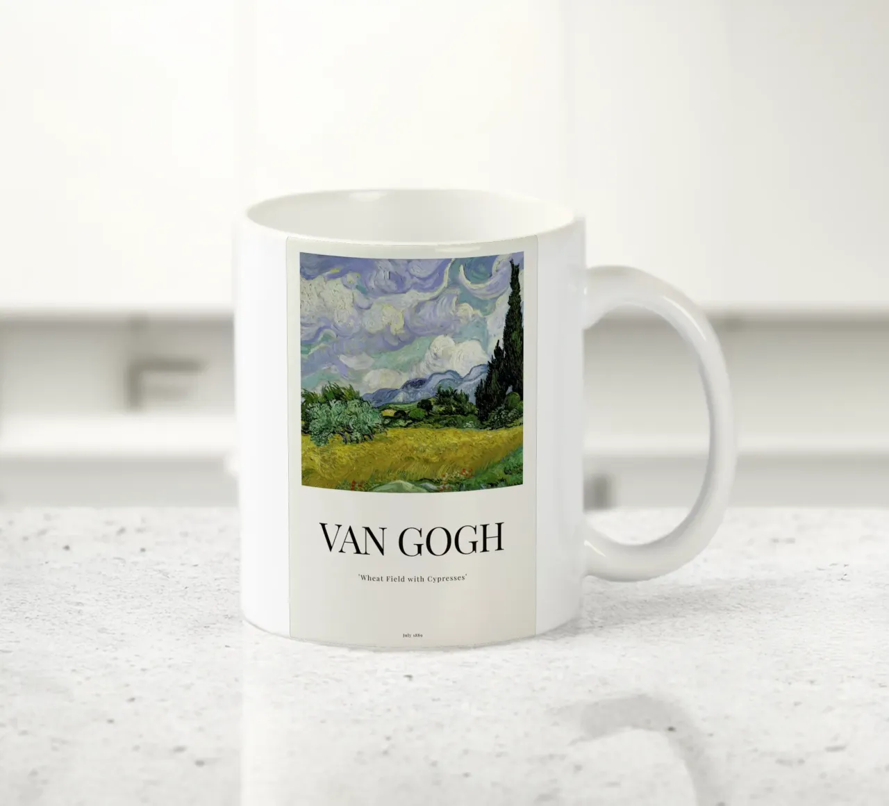 van Gogh - Wheat Field with Cypresses mug en céramique de ARTOTHEK